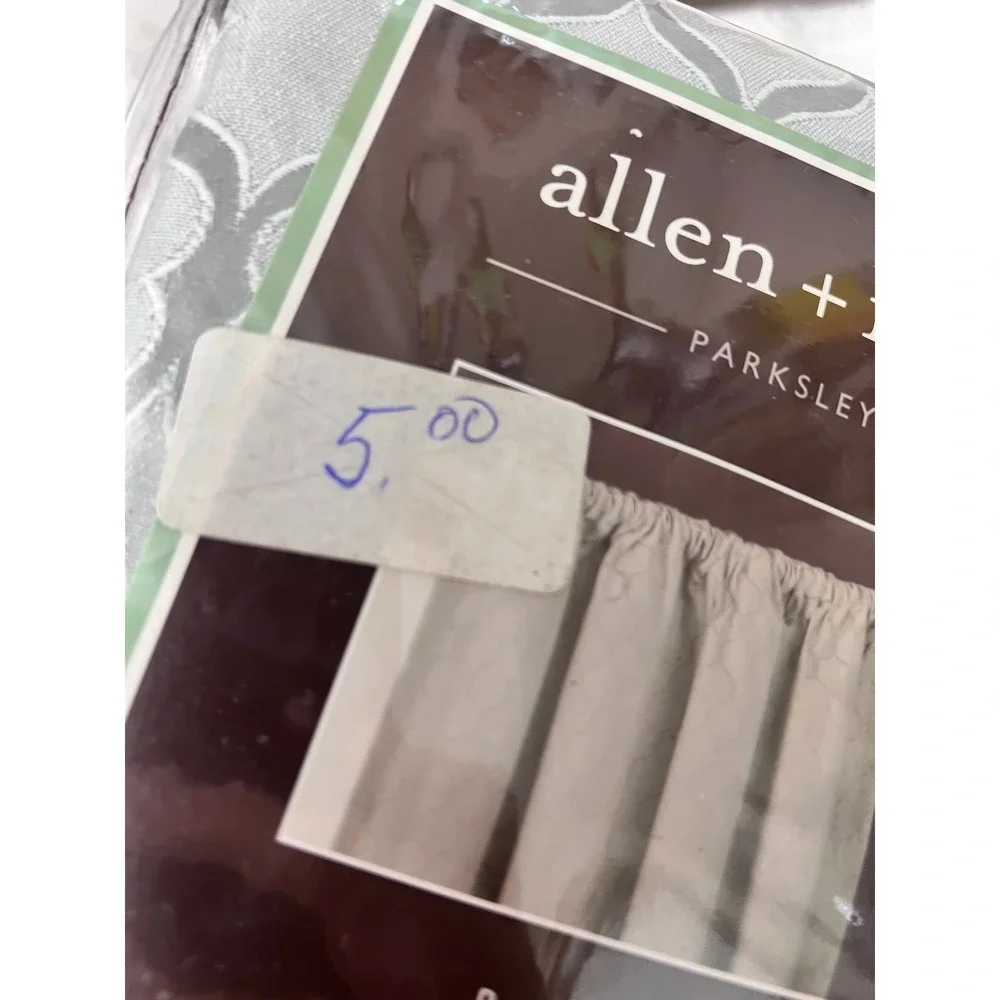Allen + Roth Parksley Blue Rod Pocket Curtain Panel 50x84 0382689